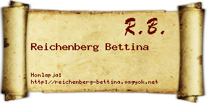 Reichenberg Bettina névjegykártya